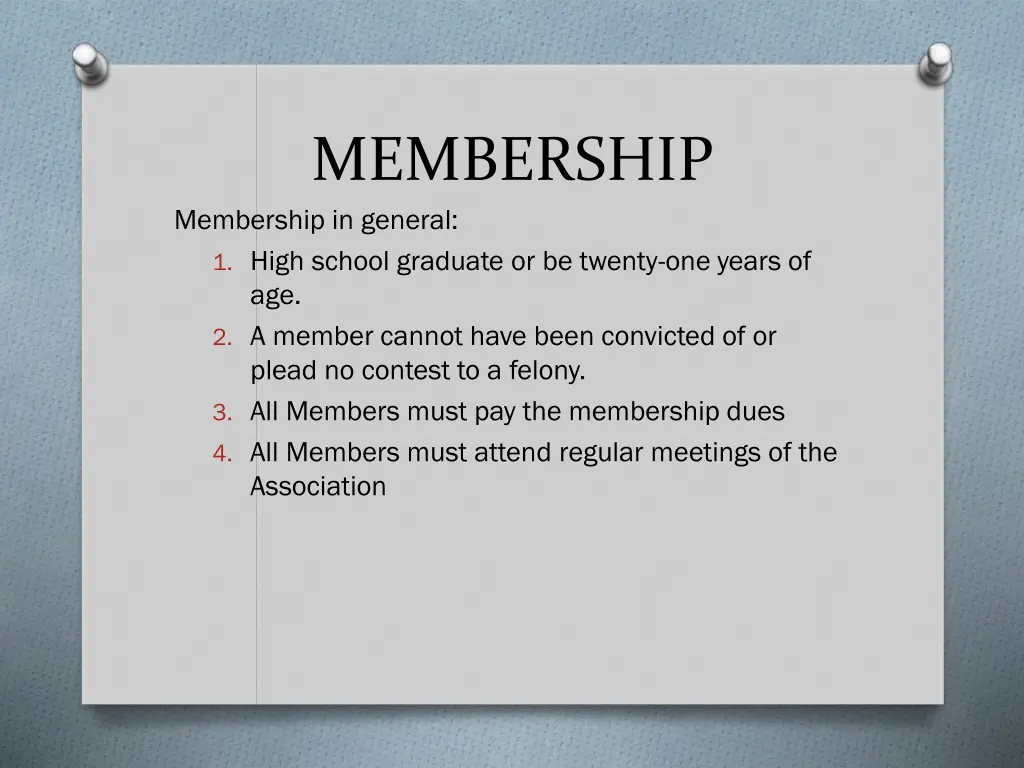 membership membership in general 1 high school