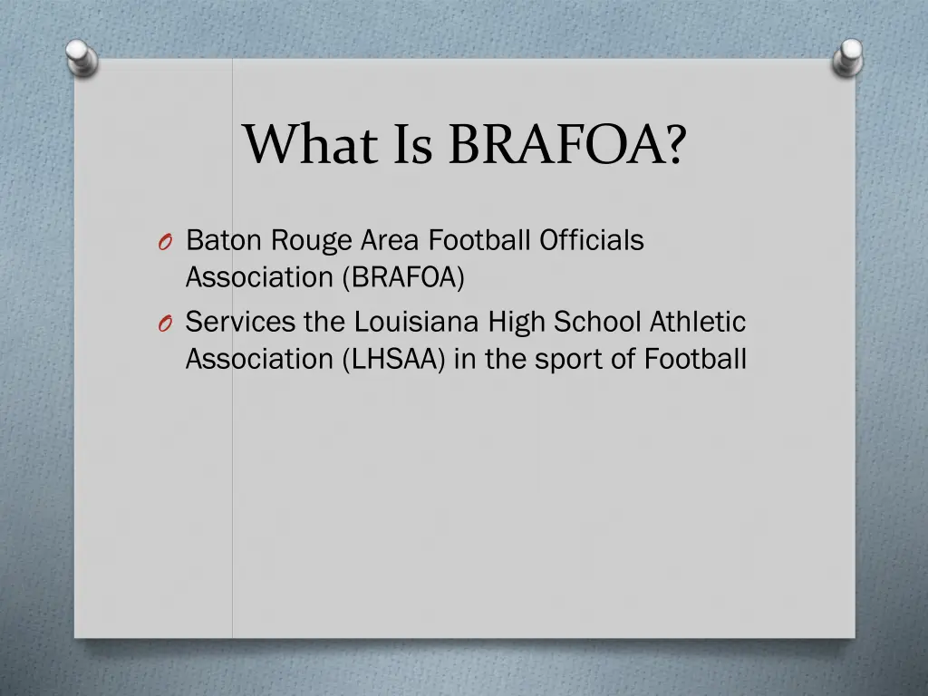 what is brafoa