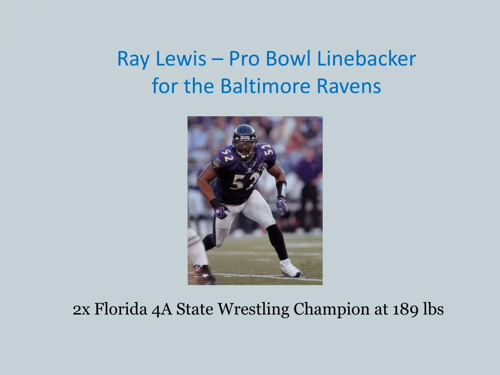 ray lewis pro bowl linebacker for the baltimore