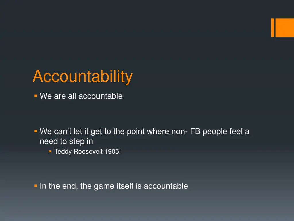 accountability