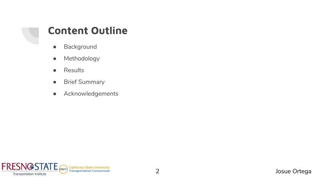 content outline