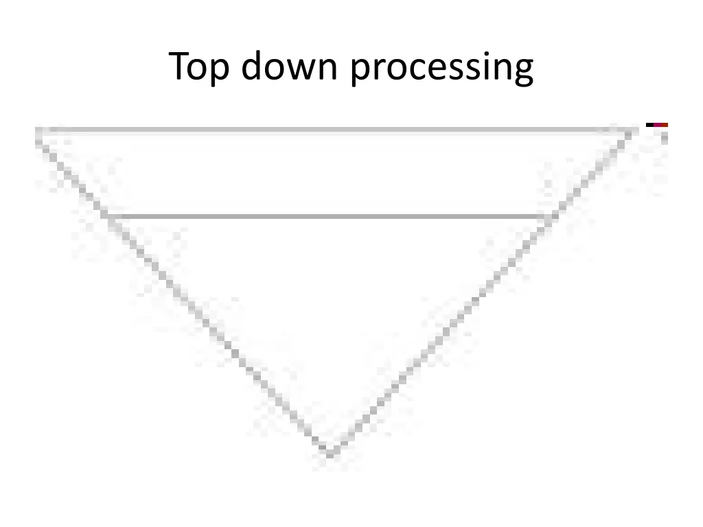 top down processing