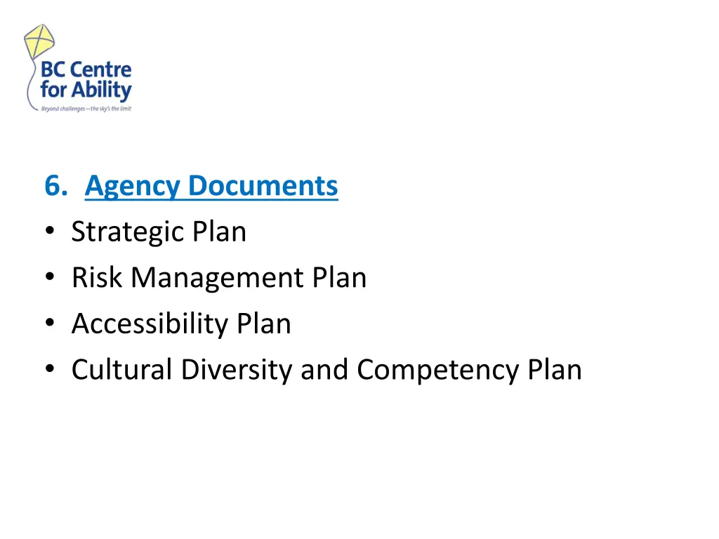 6 agency documents strategic plan risk management