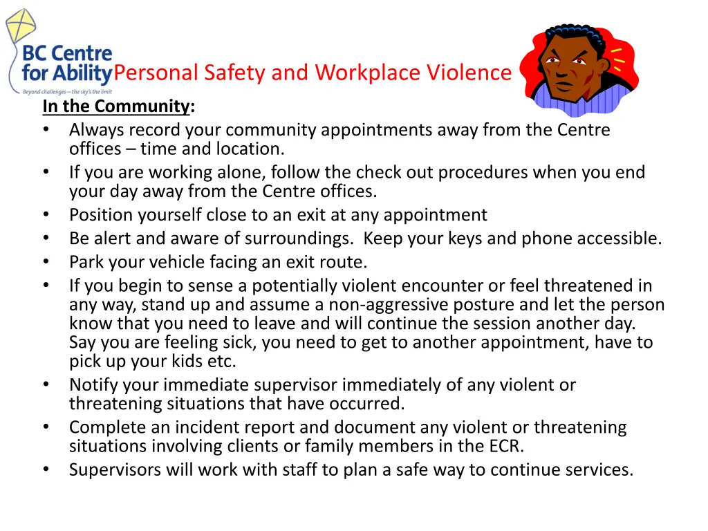 personal safety and workplace violence