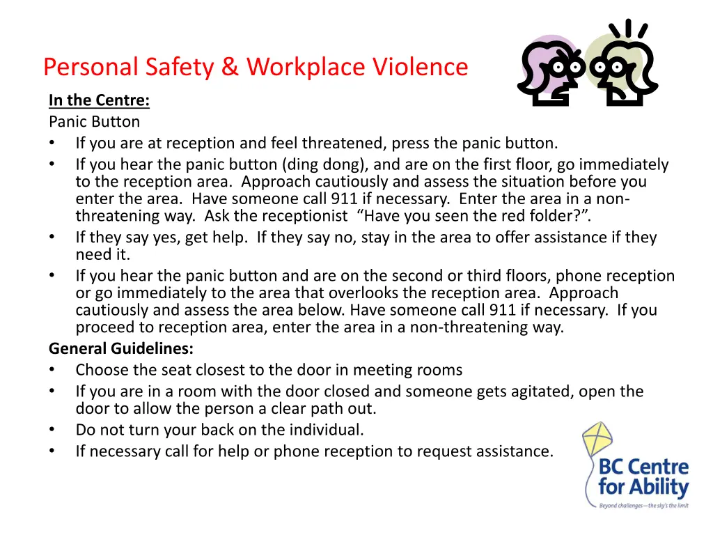 personal safety workplace violence