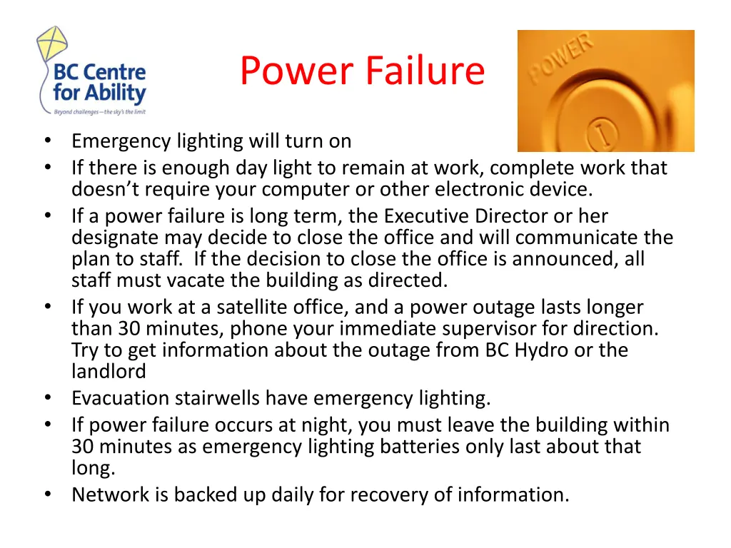 power failure