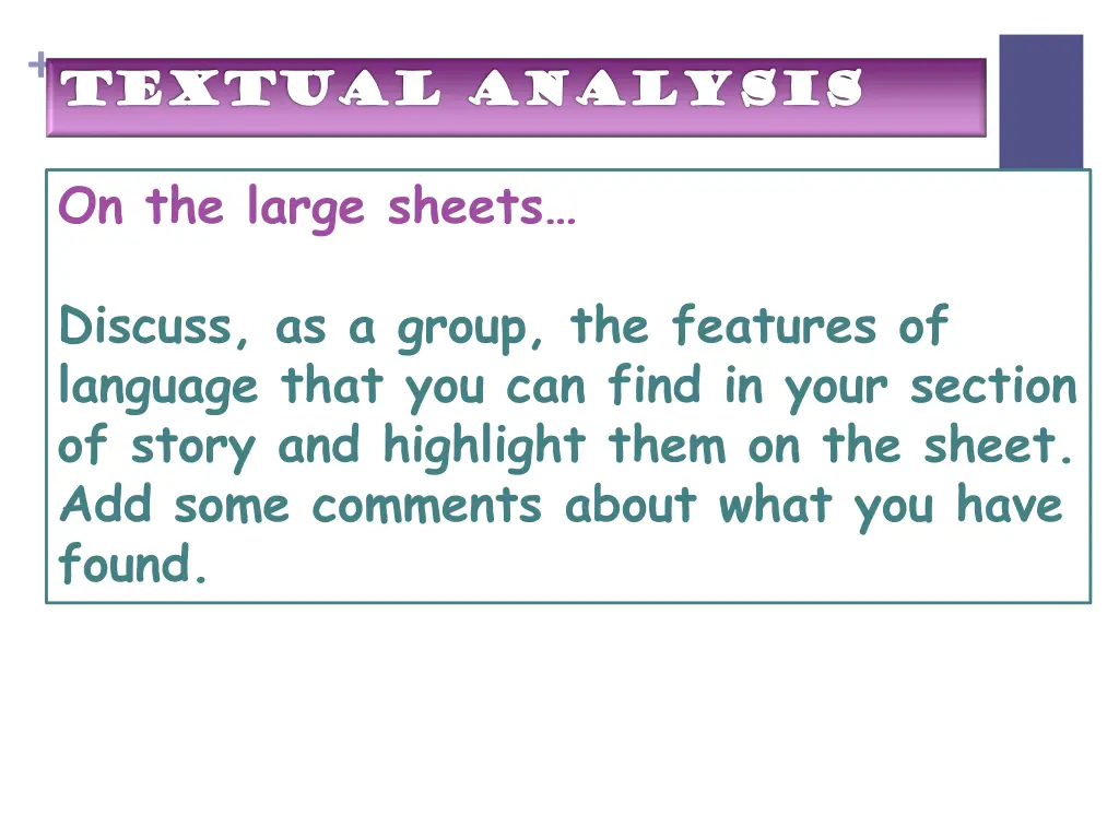 textual analysis