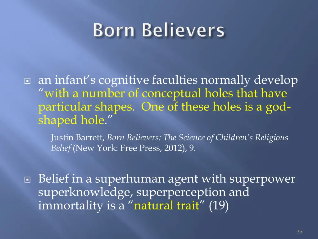 an infant s cognitive faculties normally develop