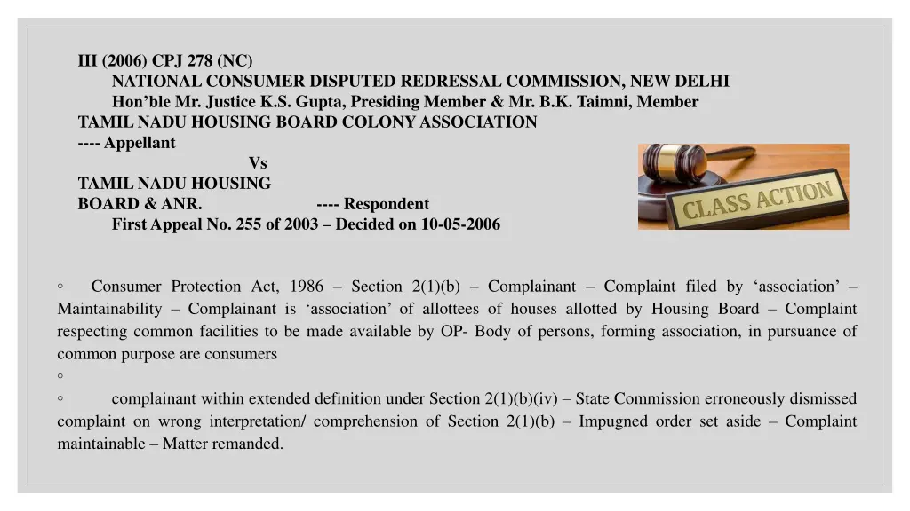 iii 2006 cpj 278 nc national consumer disputed