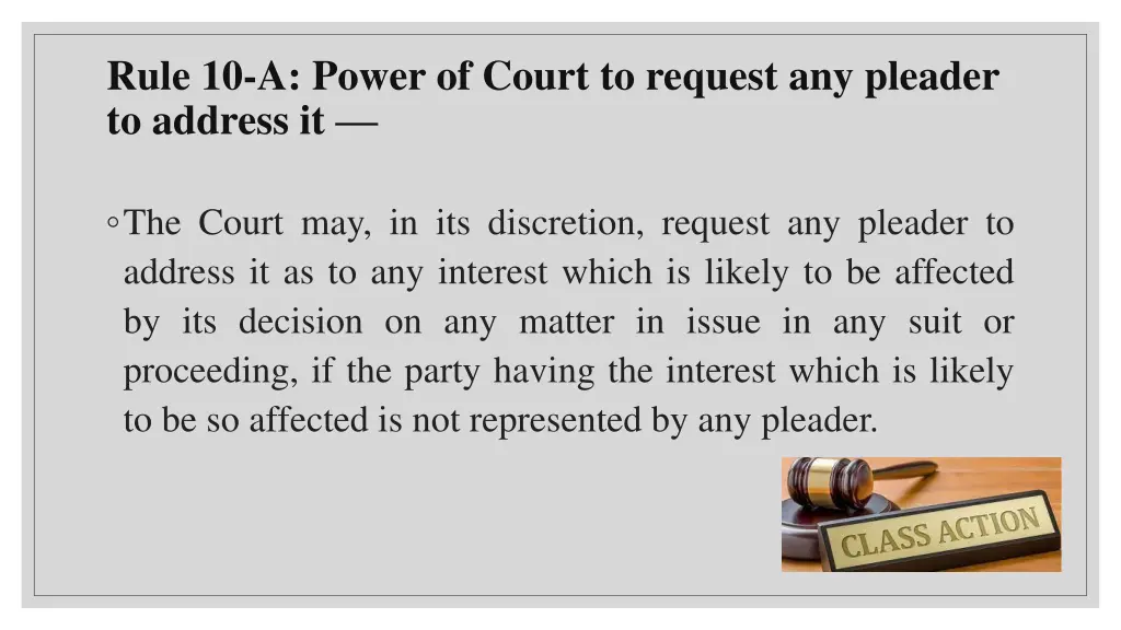 rule 10 a power of court to request any pleader