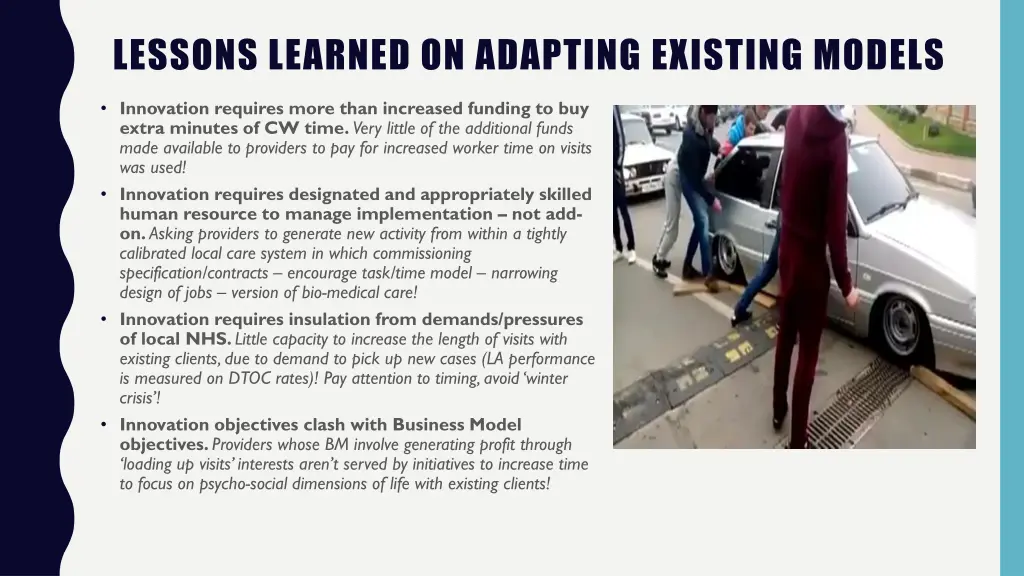 lessons learned on adapting existing models