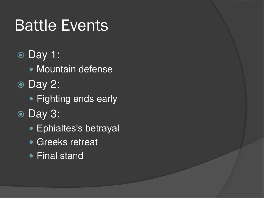 battle events