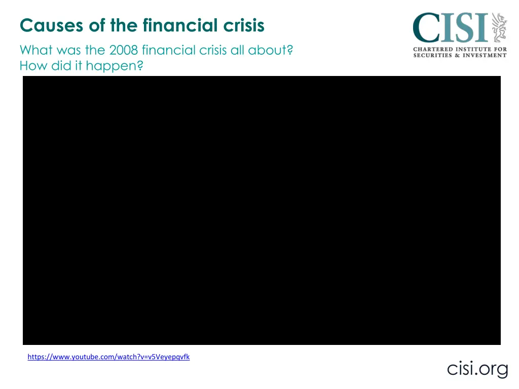 causes of the financial crisis what was the 2008