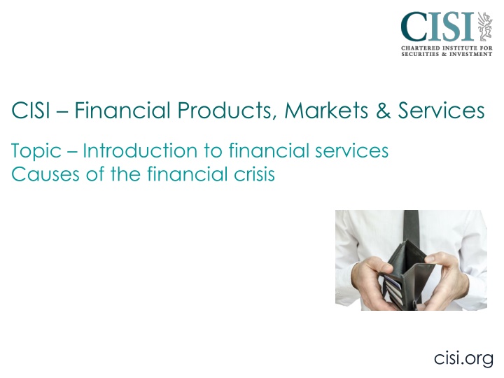 cisi financial products markets services