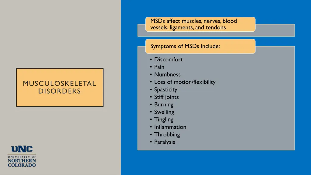 msds affect muscles nerves blood vessels