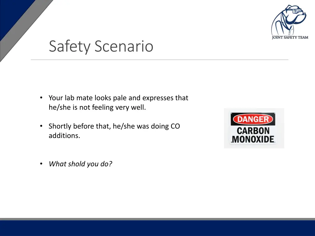 safety scenario 1