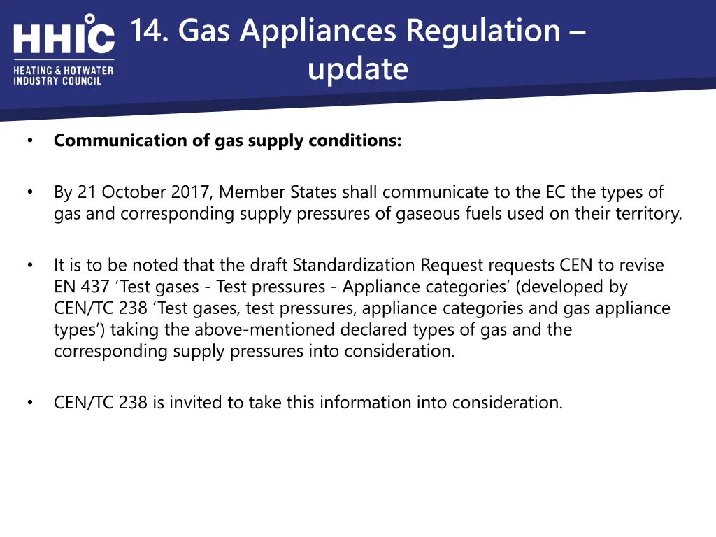 14 gas appliances regulation update 2