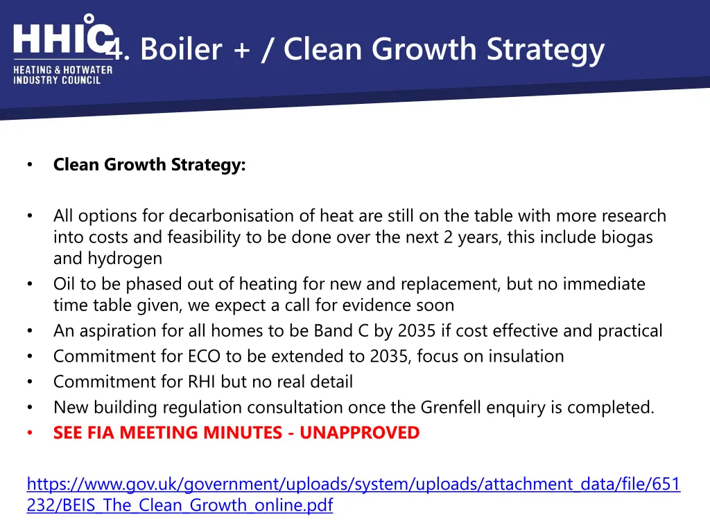 4 boiler clean growth strategy