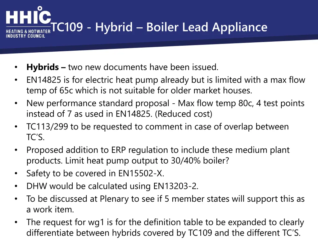 tc109 hybrid boiler lead appliance