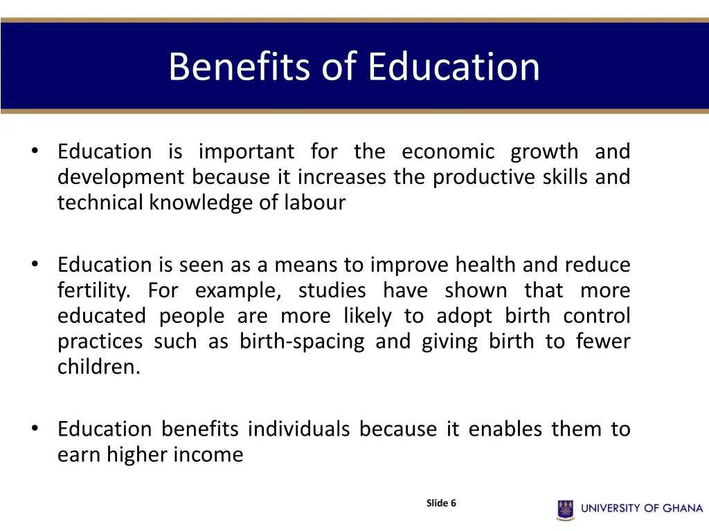 benefits of education