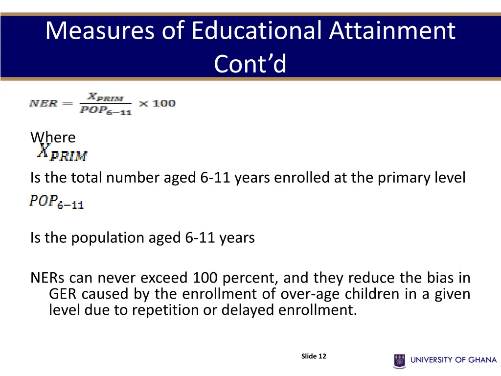 measures of educational attainment cont d 1