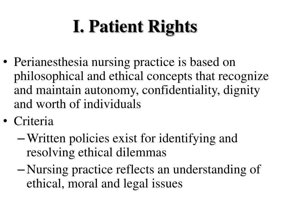 i patient rights