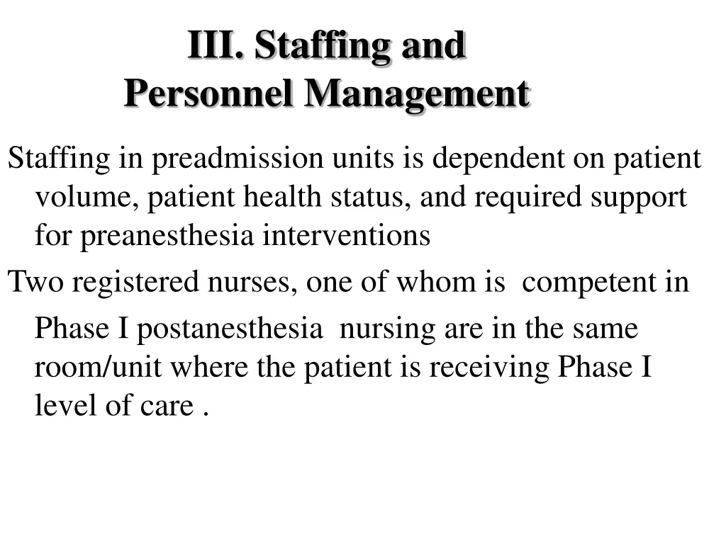 iii staffing and personnel management 2