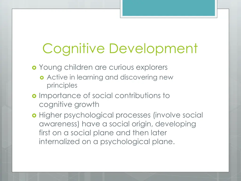 cognitive development