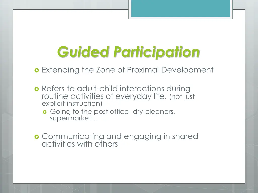 guided participation