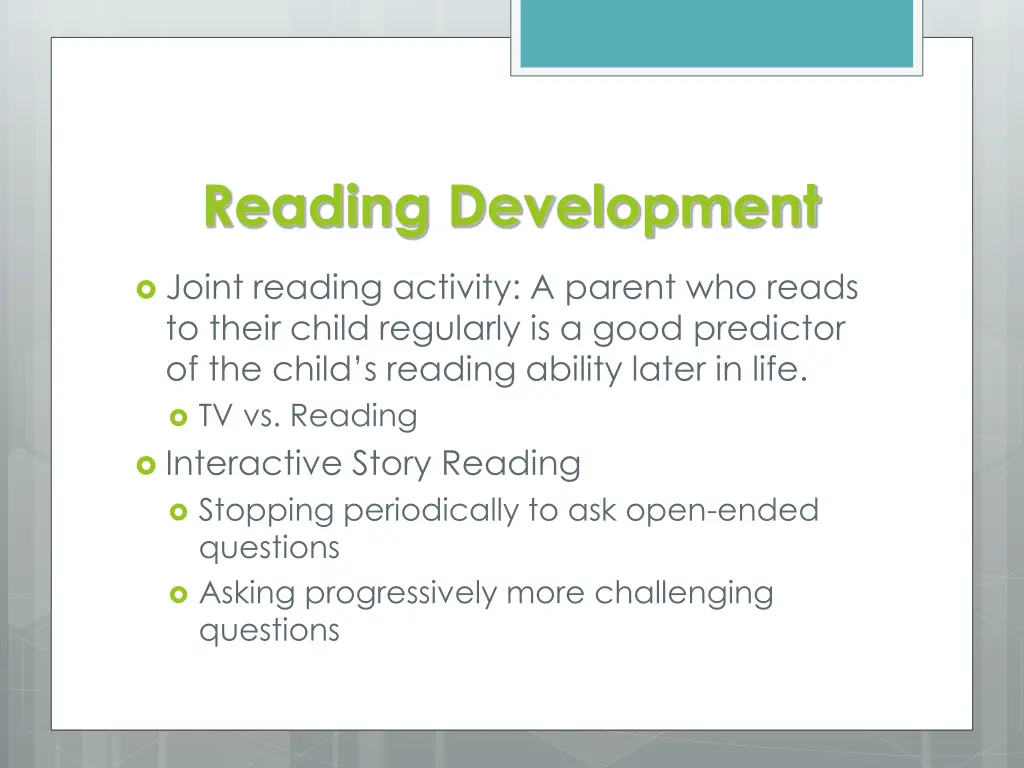 reading development