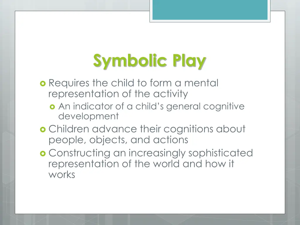 symbolic play 1