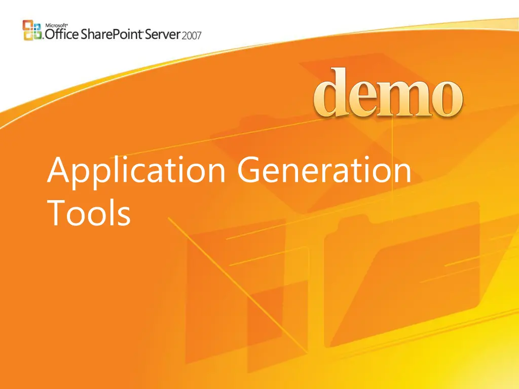 application generation tools