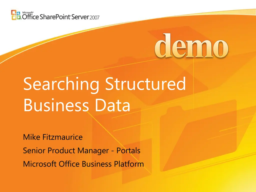 searching structured business data