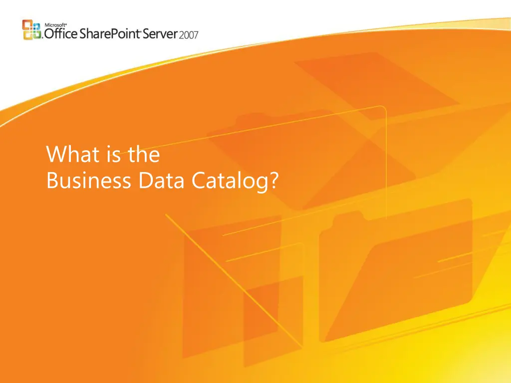 what is the business data catalog