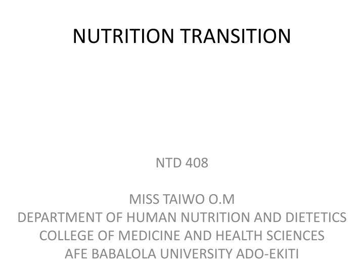 nutrition transition