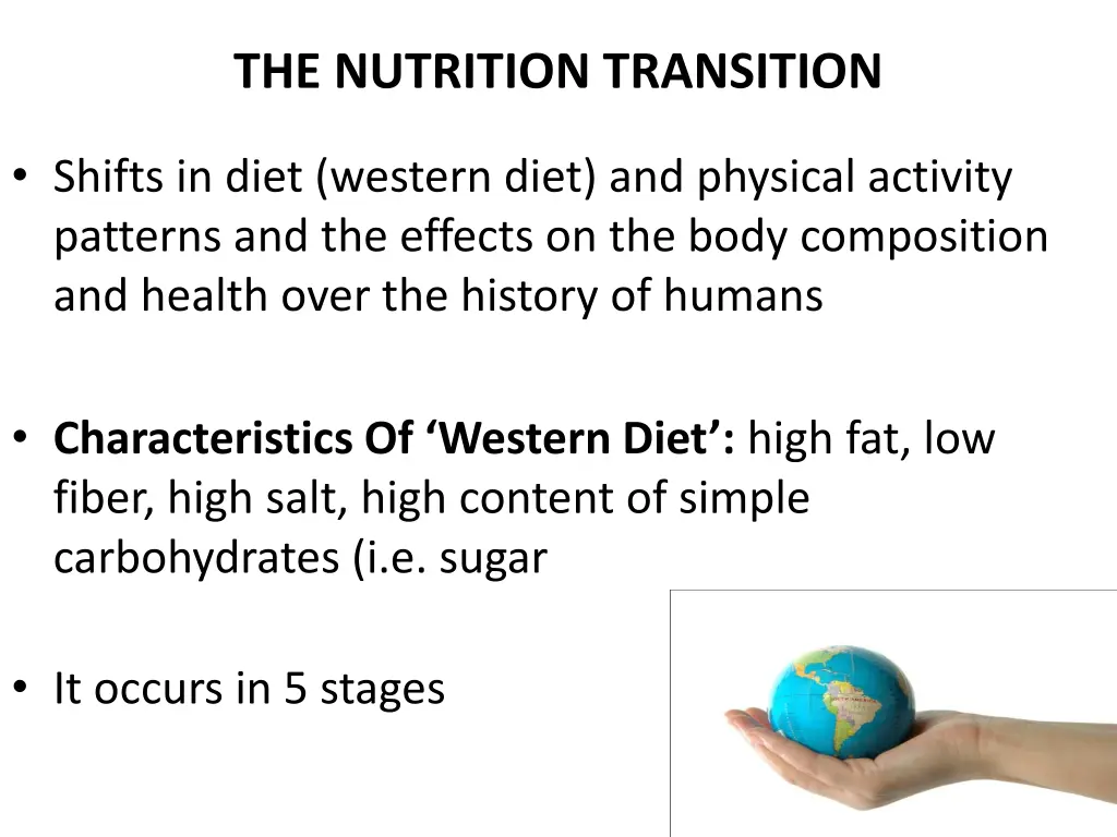 the nutrition transition