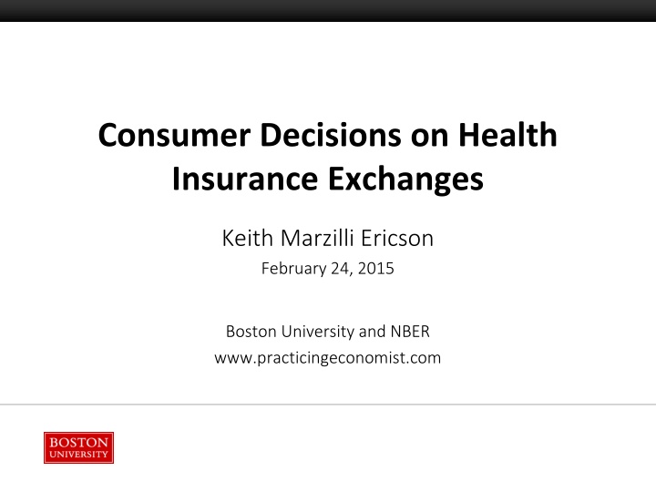 consumer decisions on health insurance exchanges