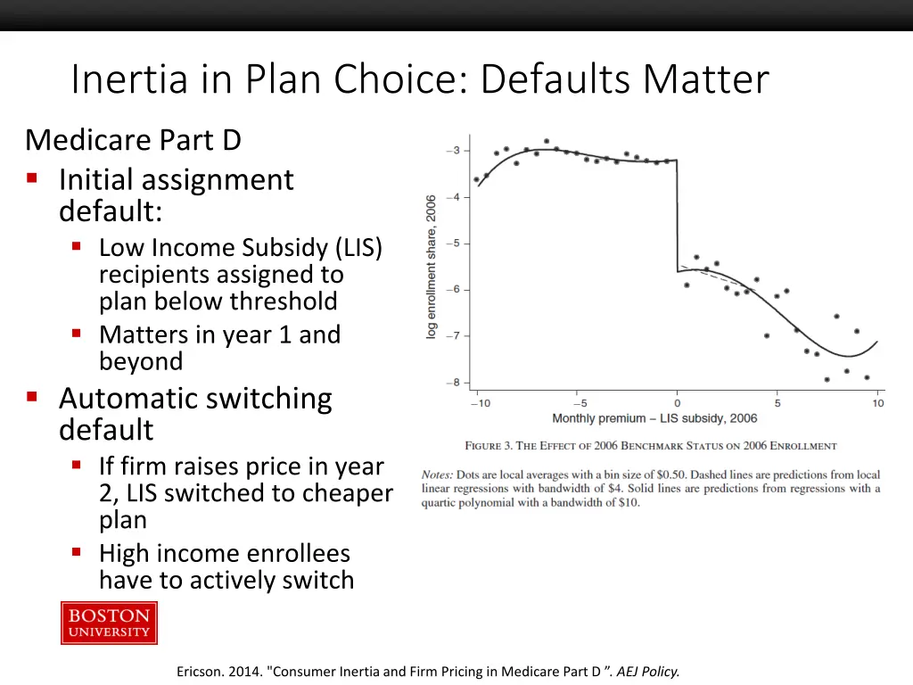 inertia in plan choice defaults matter