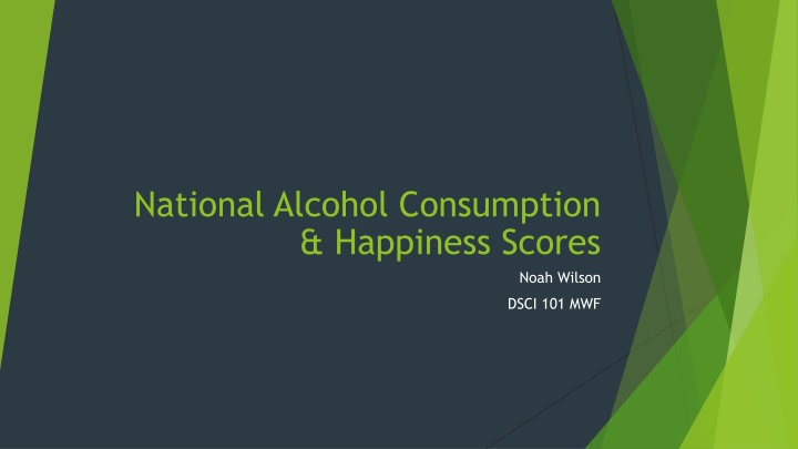 national alcohol consumption happiness scores