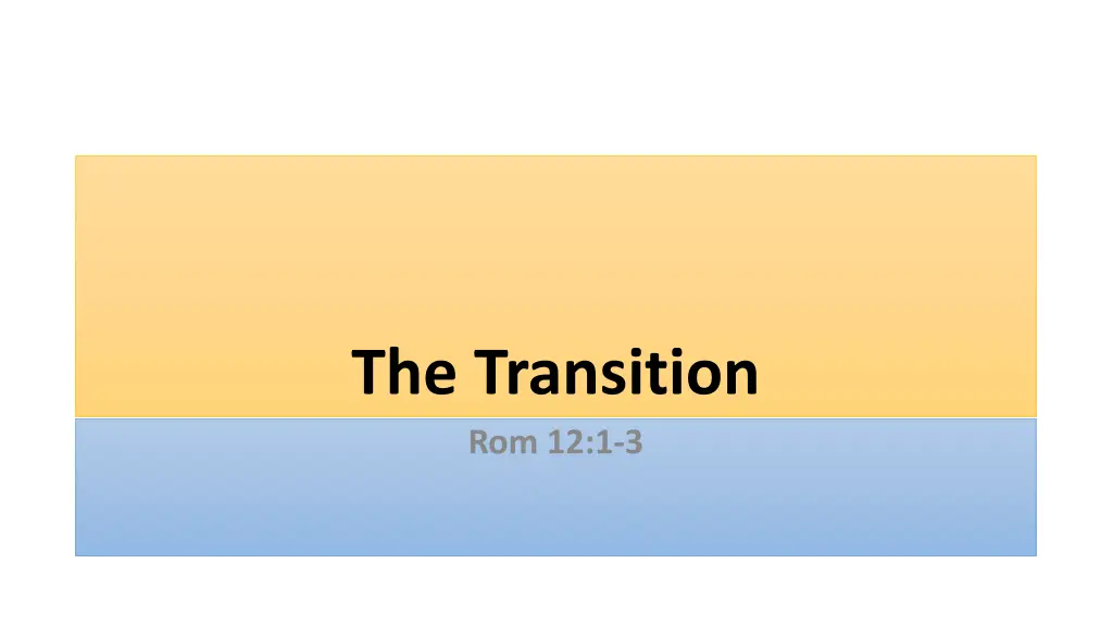 the transition rom 12 1 3