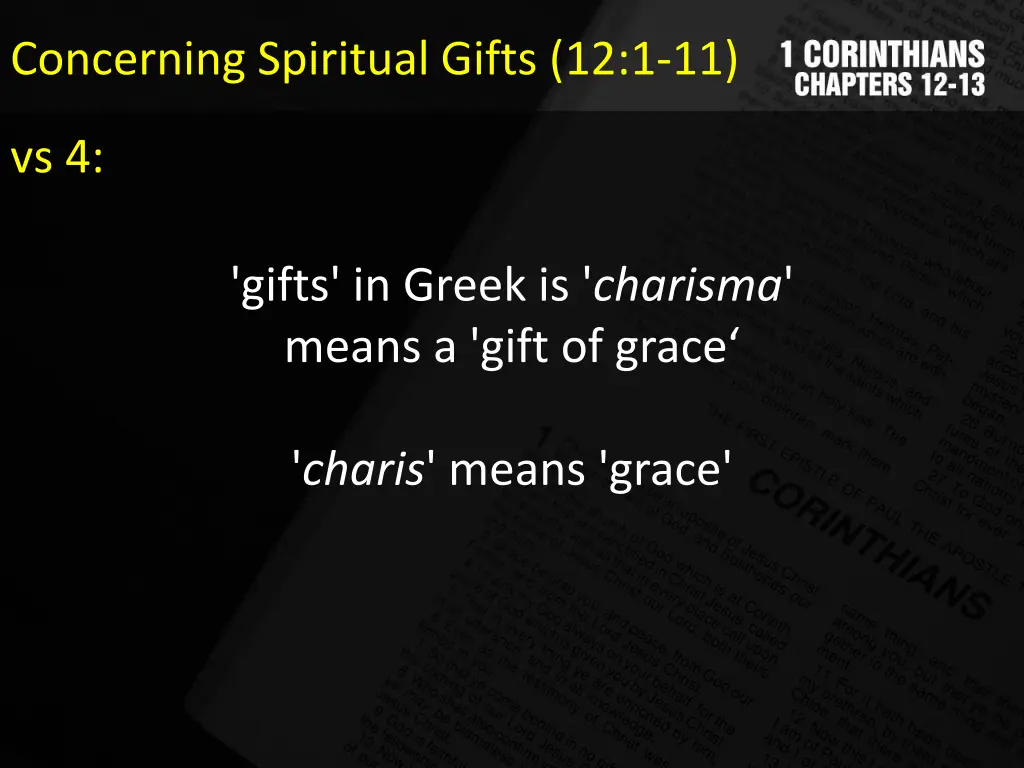 concerning spiritual gifts 12 1 11 2