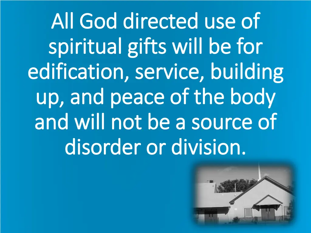 all god directed use of all god directed