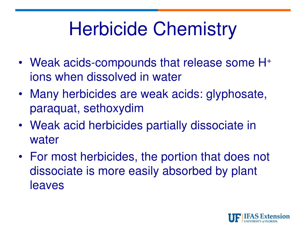 herbicide chemistry