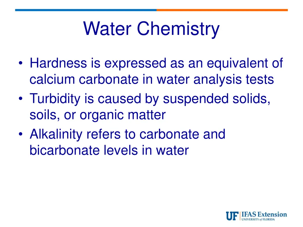 water chemistry 1