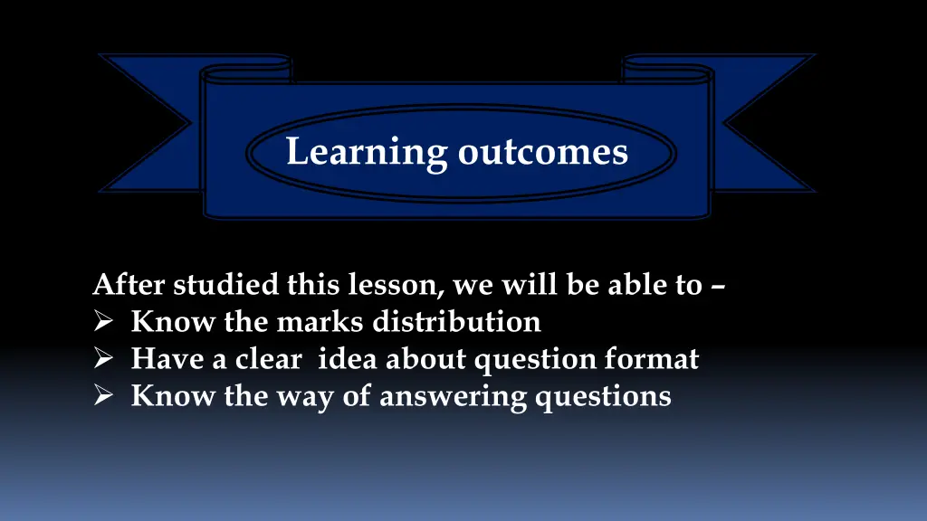 learning outcomes