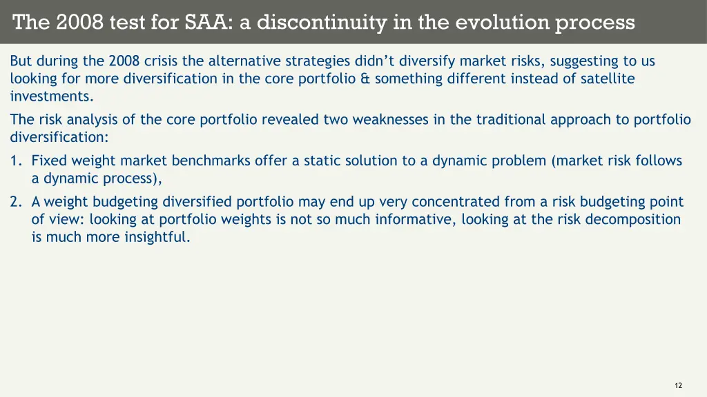 the 2008 test for saa a discontinuity