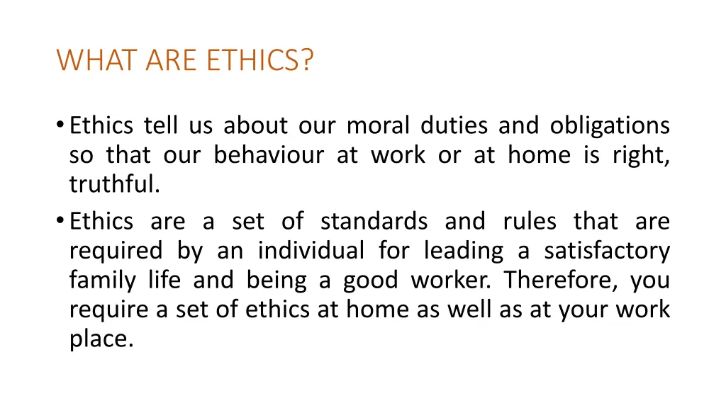 what are ethics