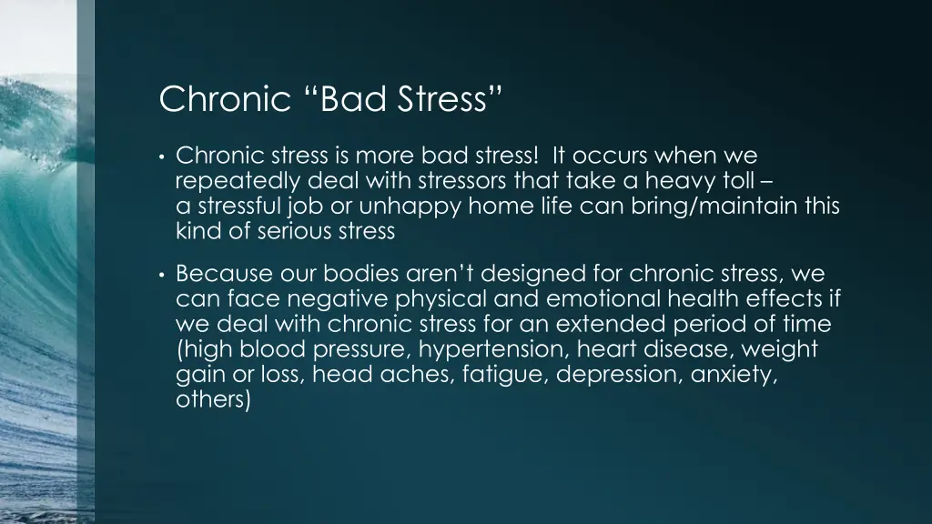 chronic bad stress