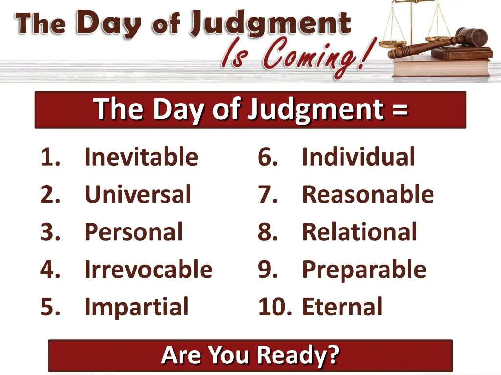 the day of judgment