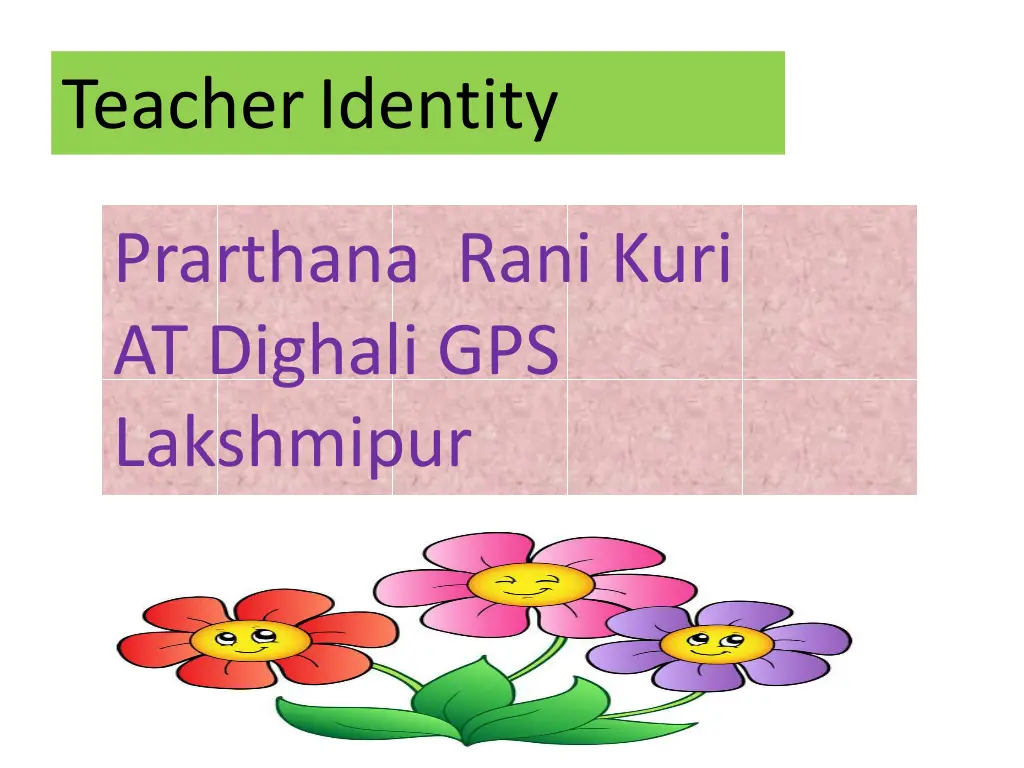 teacher identity